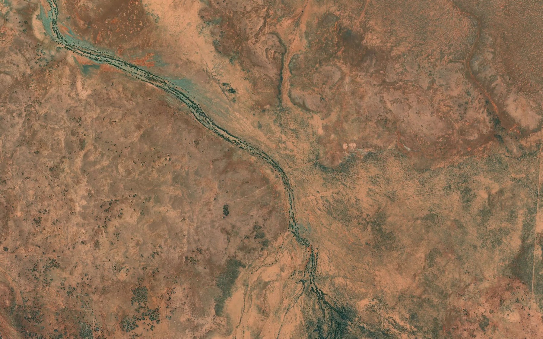 Satellite map of the Olary Creek