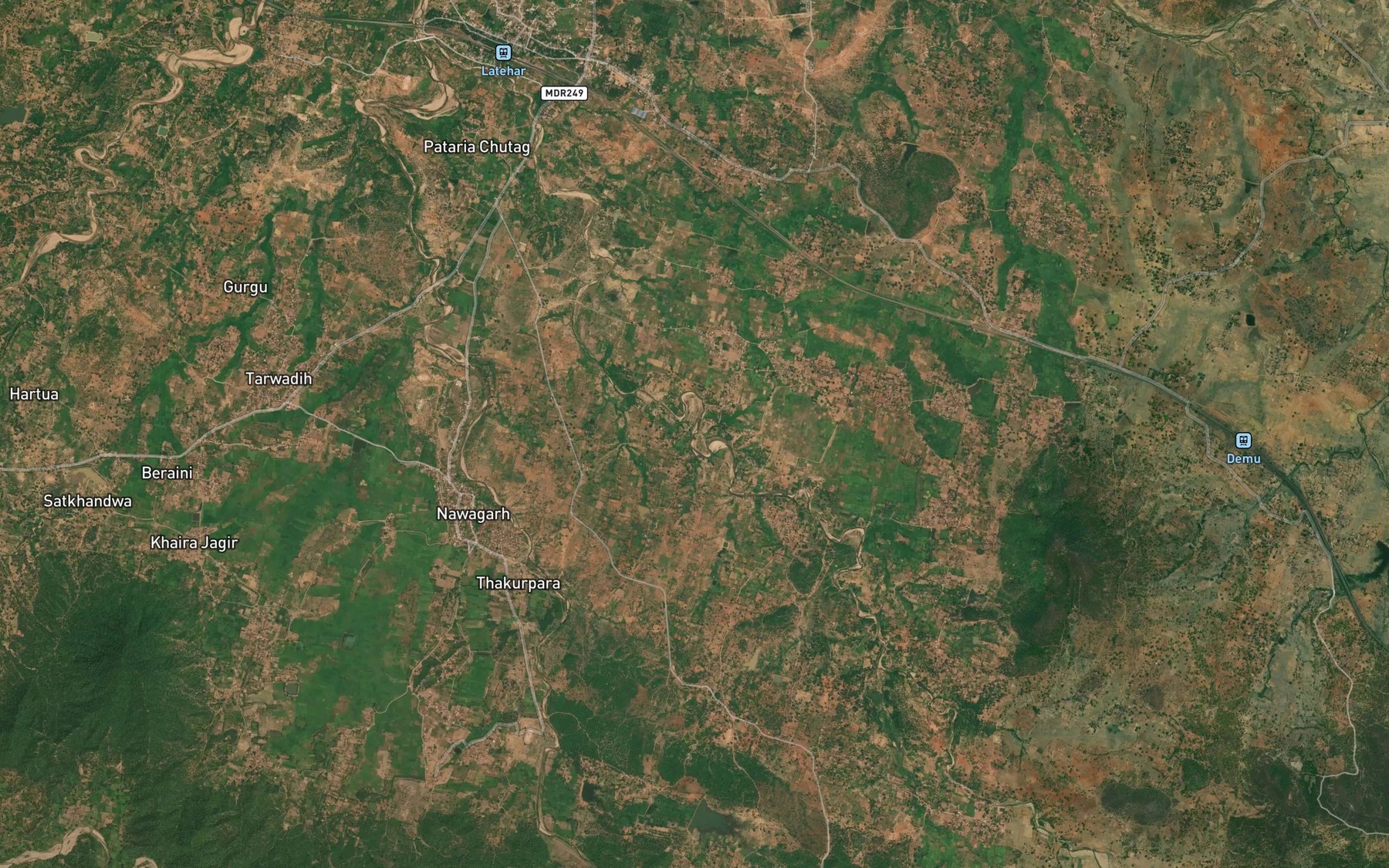 Satellite map of the Kumedah Nala