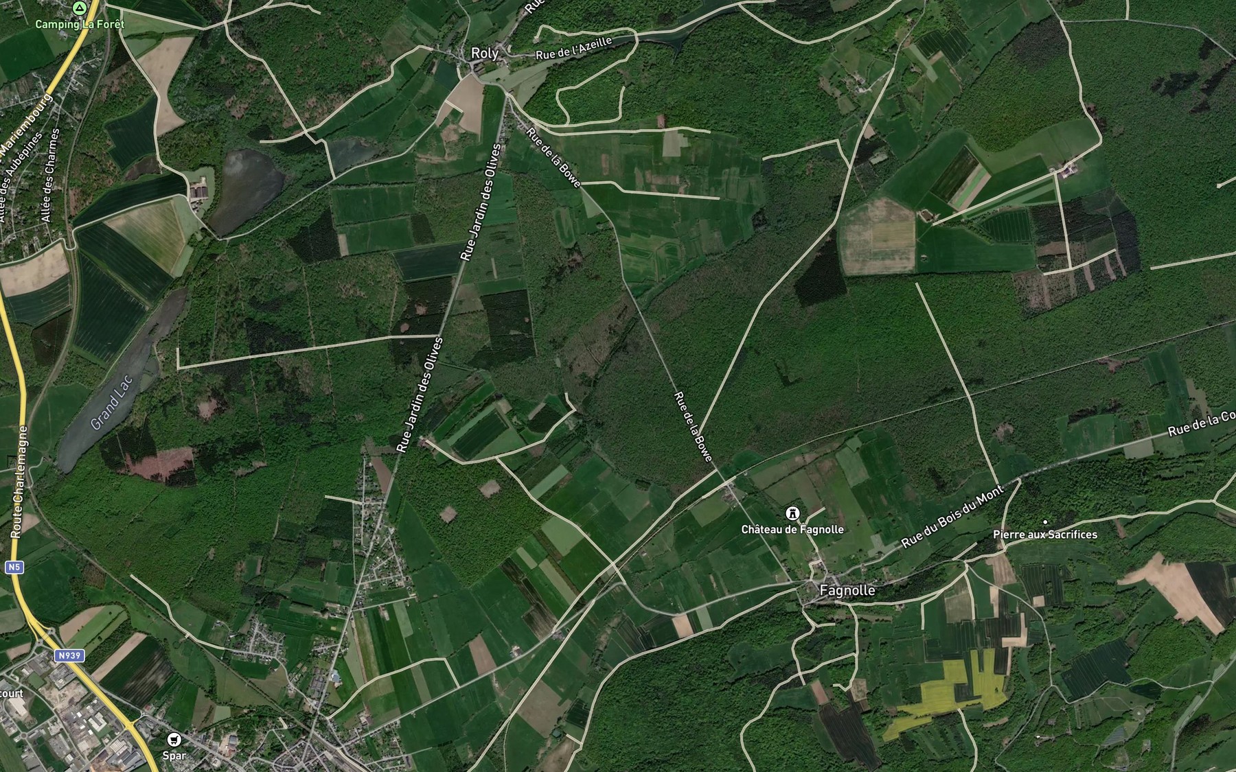 Satellite map of the Fond d'Ingremez