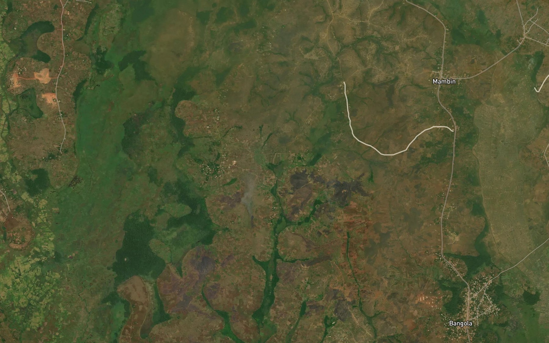 Satellite map of the Bunto