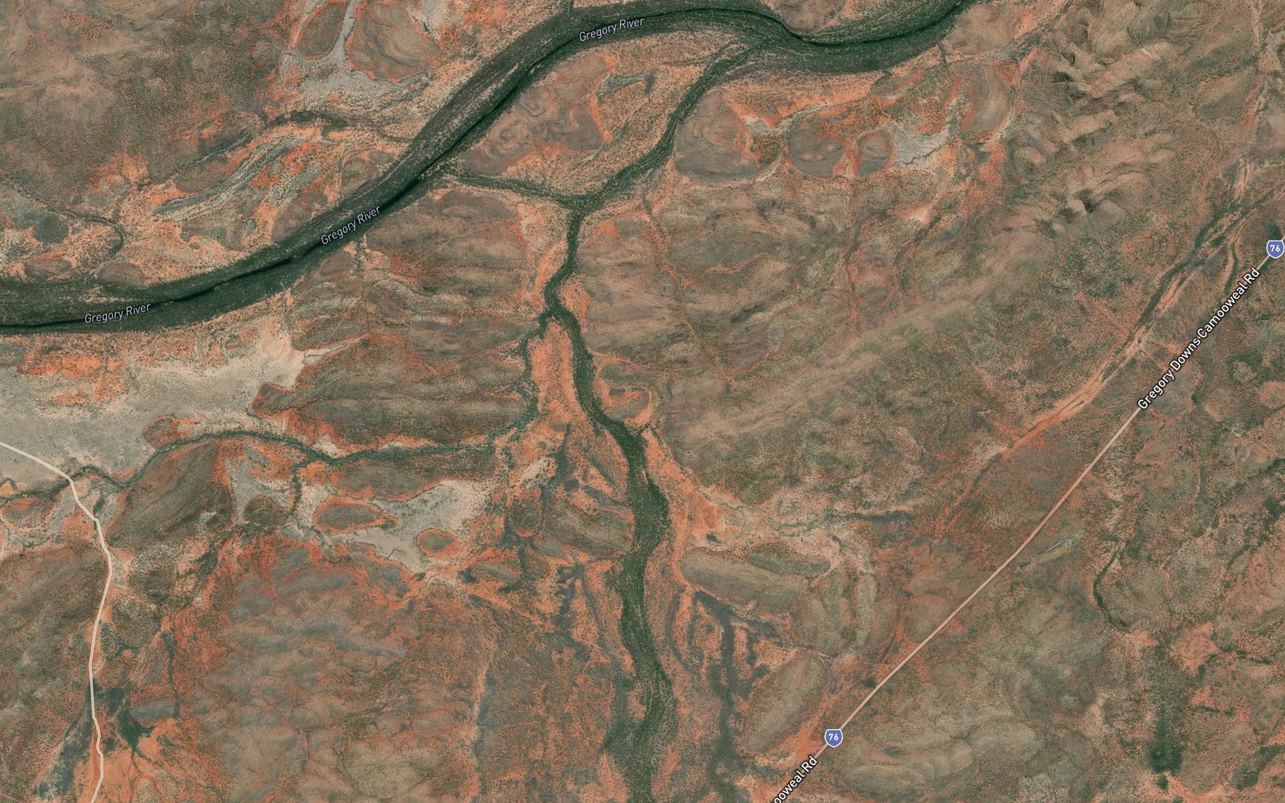 Satellite map of the Rankin Creek