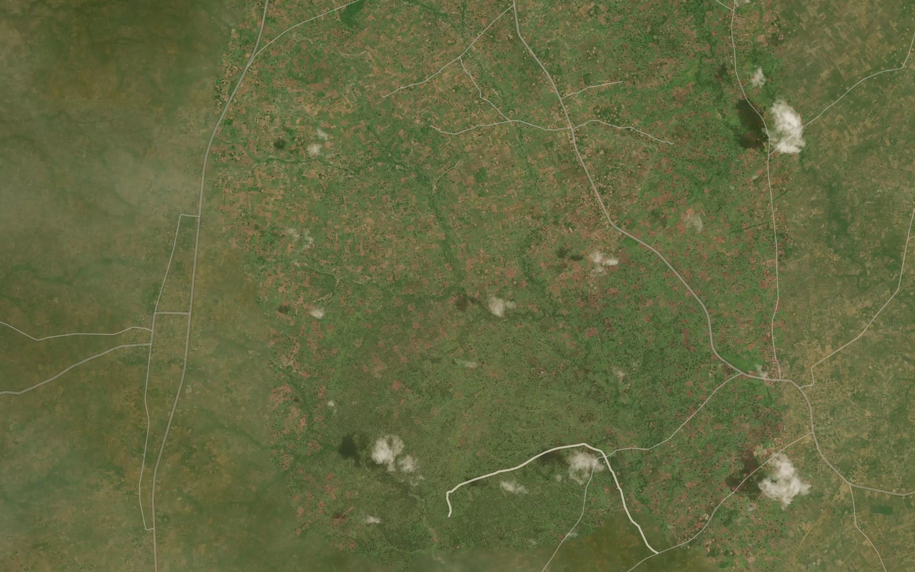 Satellite map of the Tso Stream