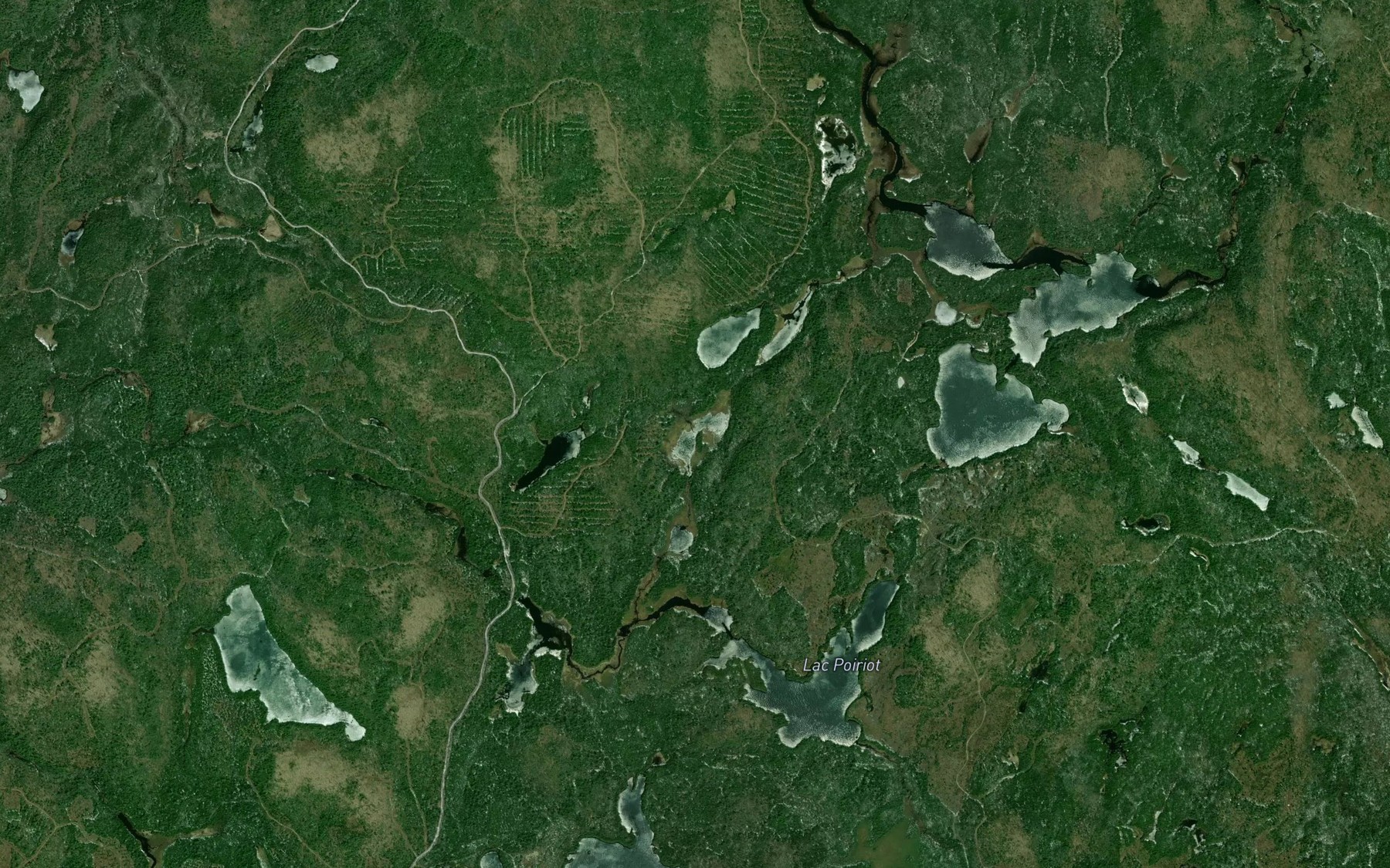 Satellite map of the Lac Kosh