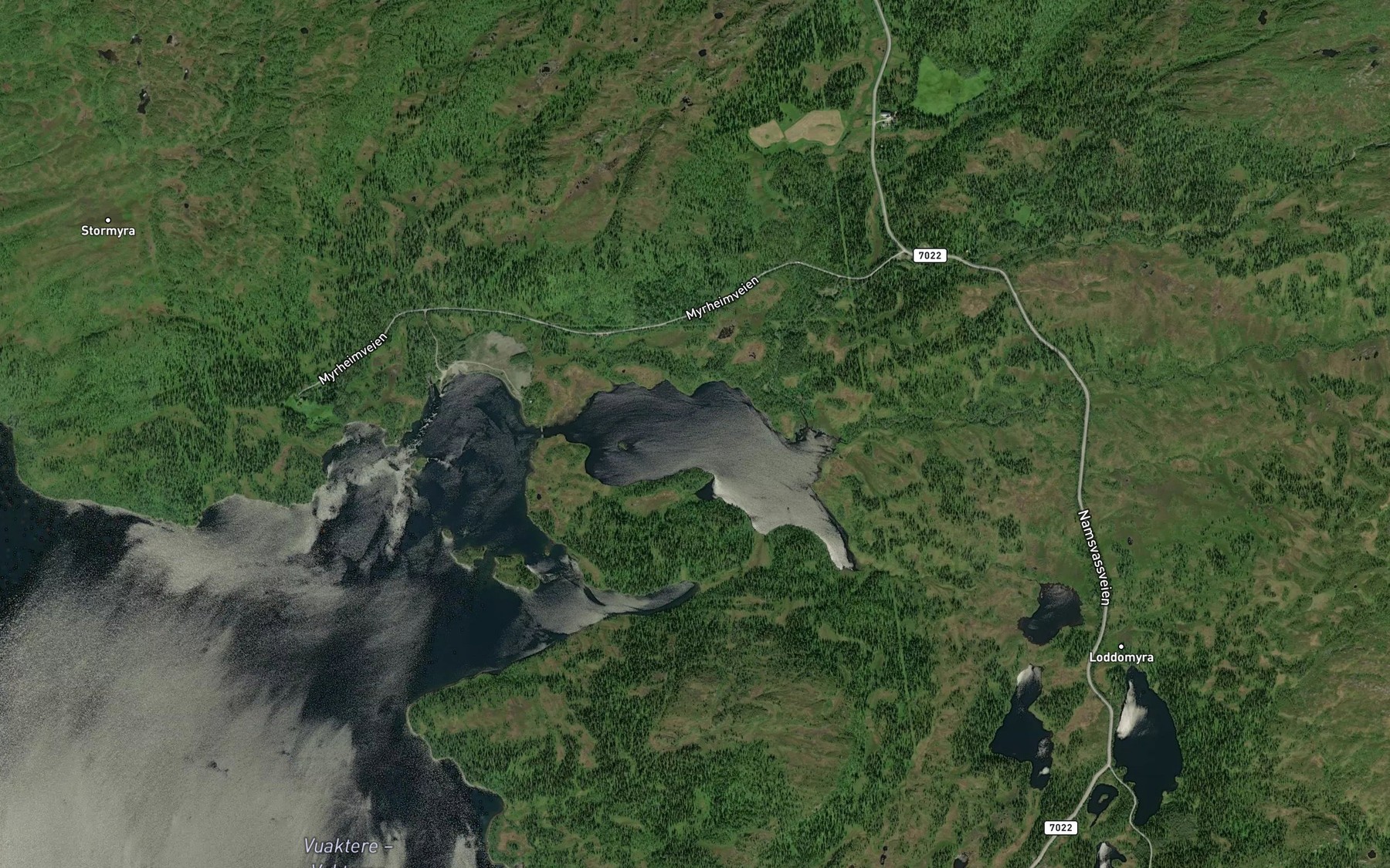 Satellite map of the Ohtje-jaevrie