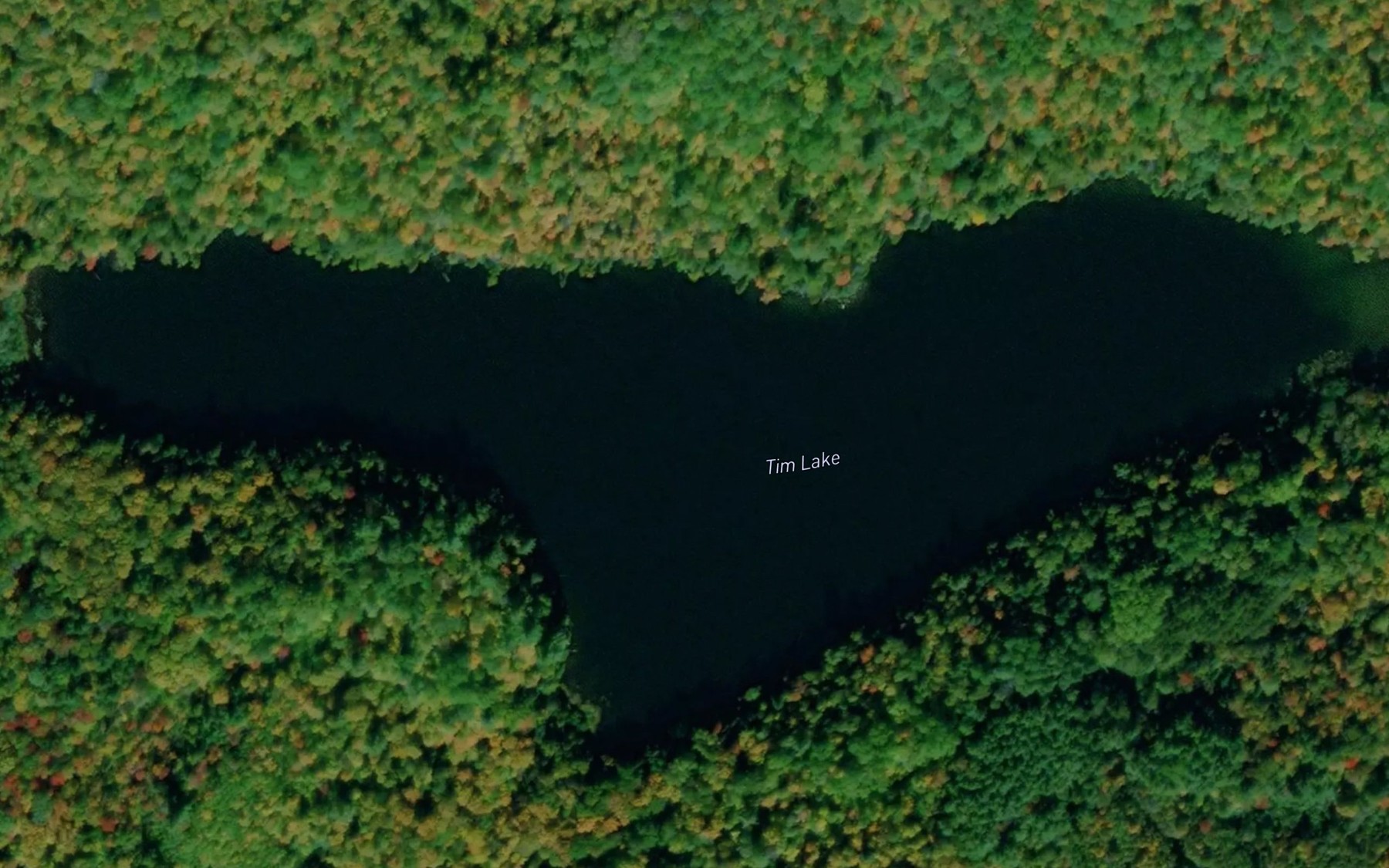 Satellite map of the Tim Lake