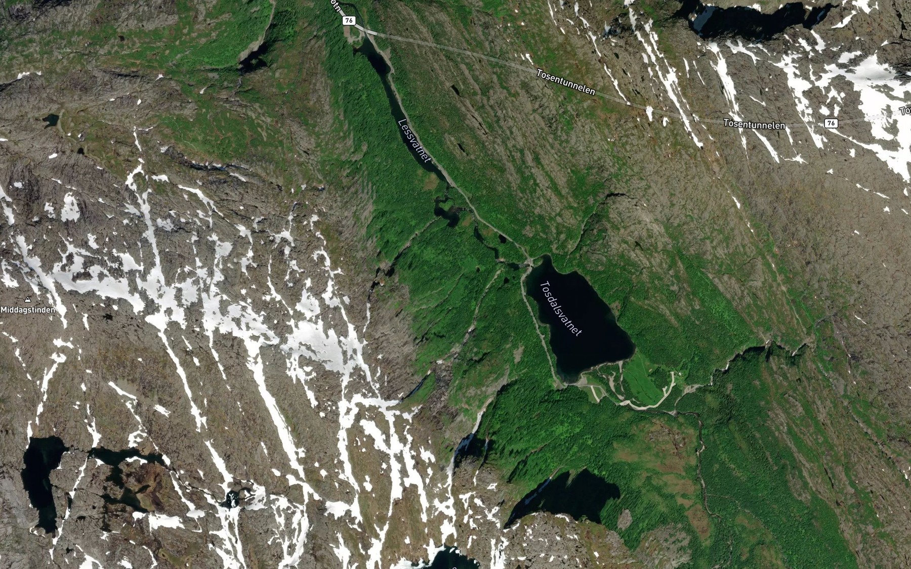 Satellite map of the Slipnesbekken