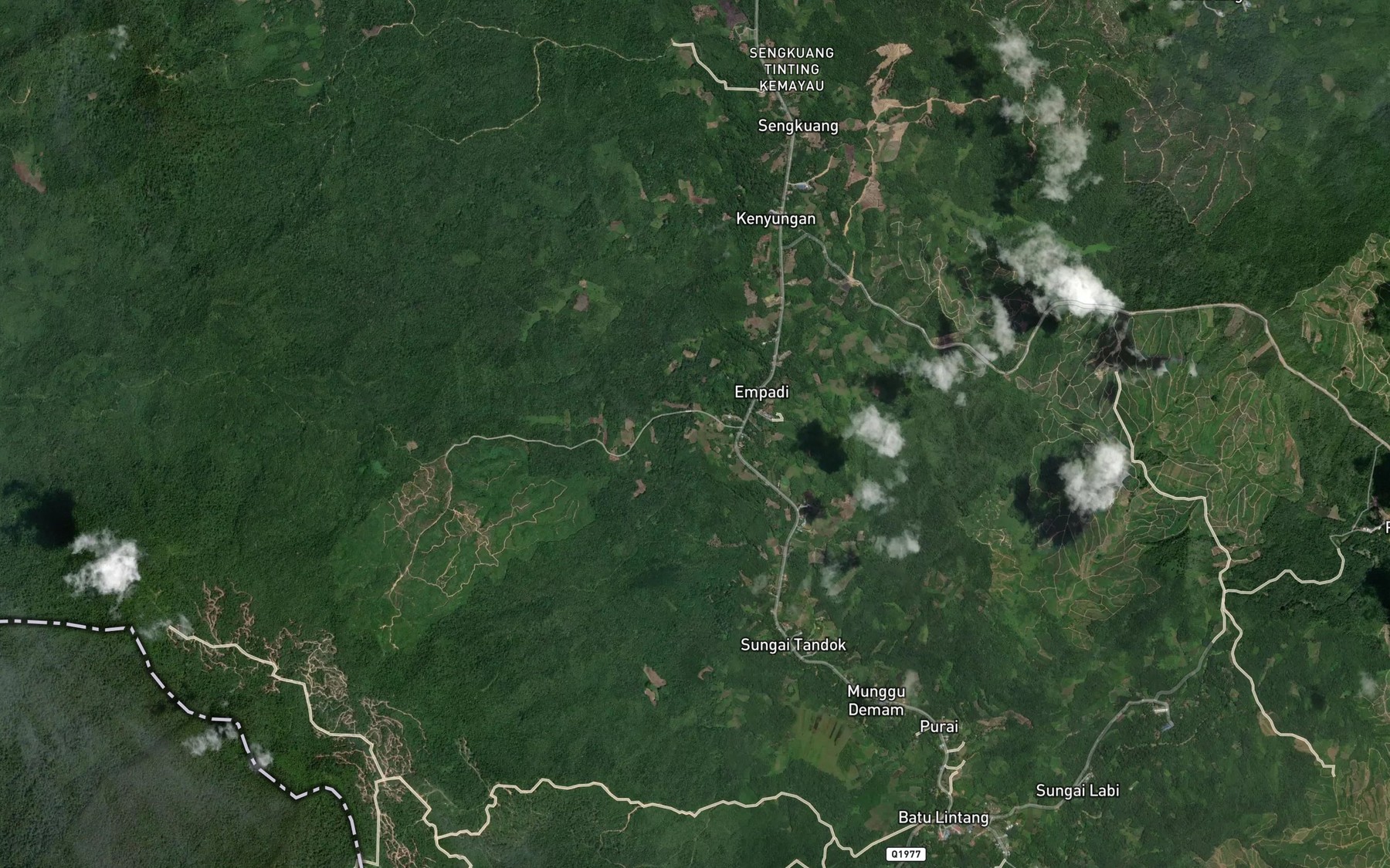 Satellite map of the Sungai Ali