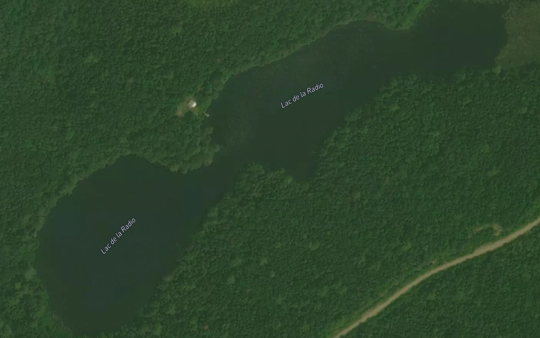 Satellite map of the Lac de la Radio