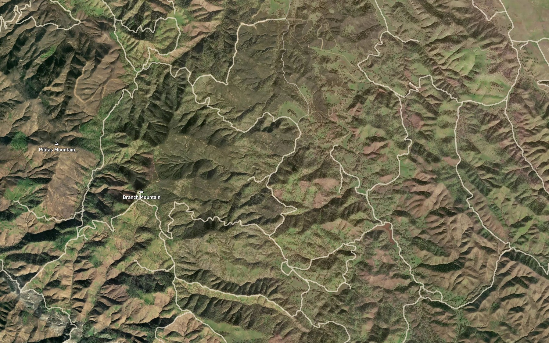 Satellite map of the Thompson Spring