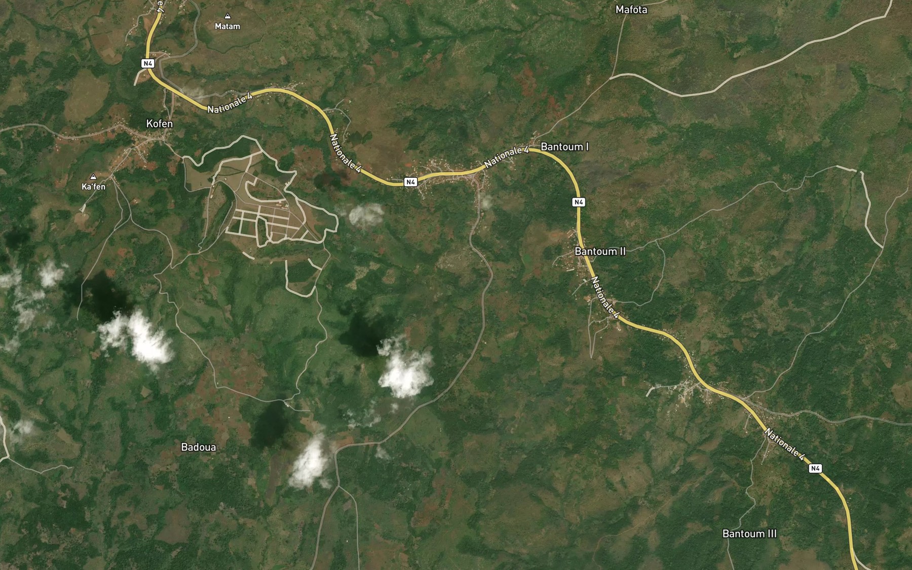 Satellite map of the Ngamba