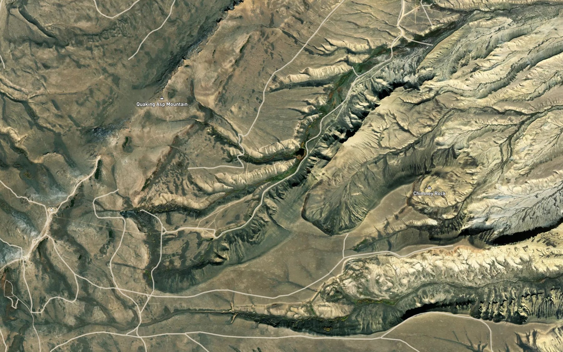 Satellite map of the Pine Creek