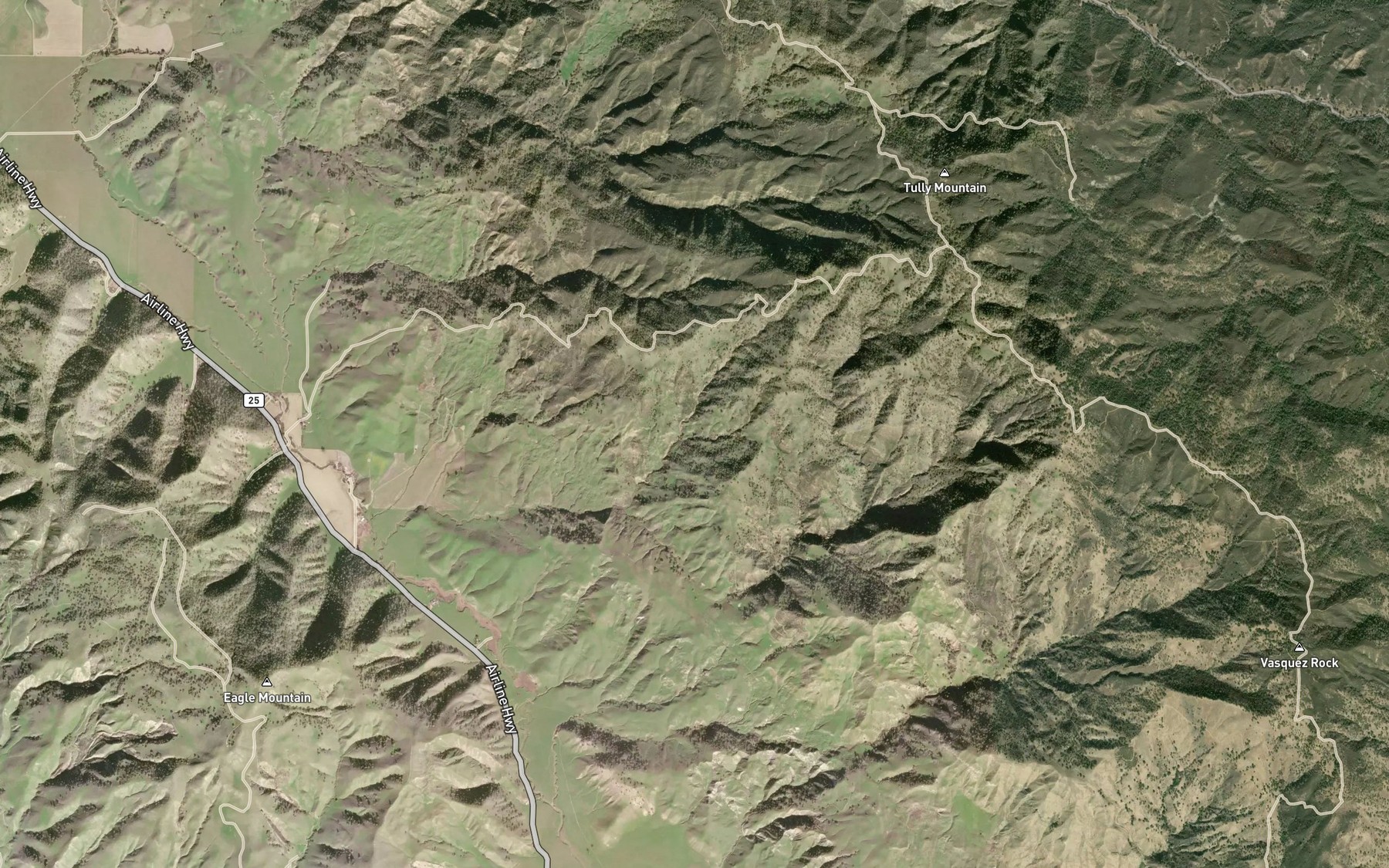 Satellite map of the Willow Spring