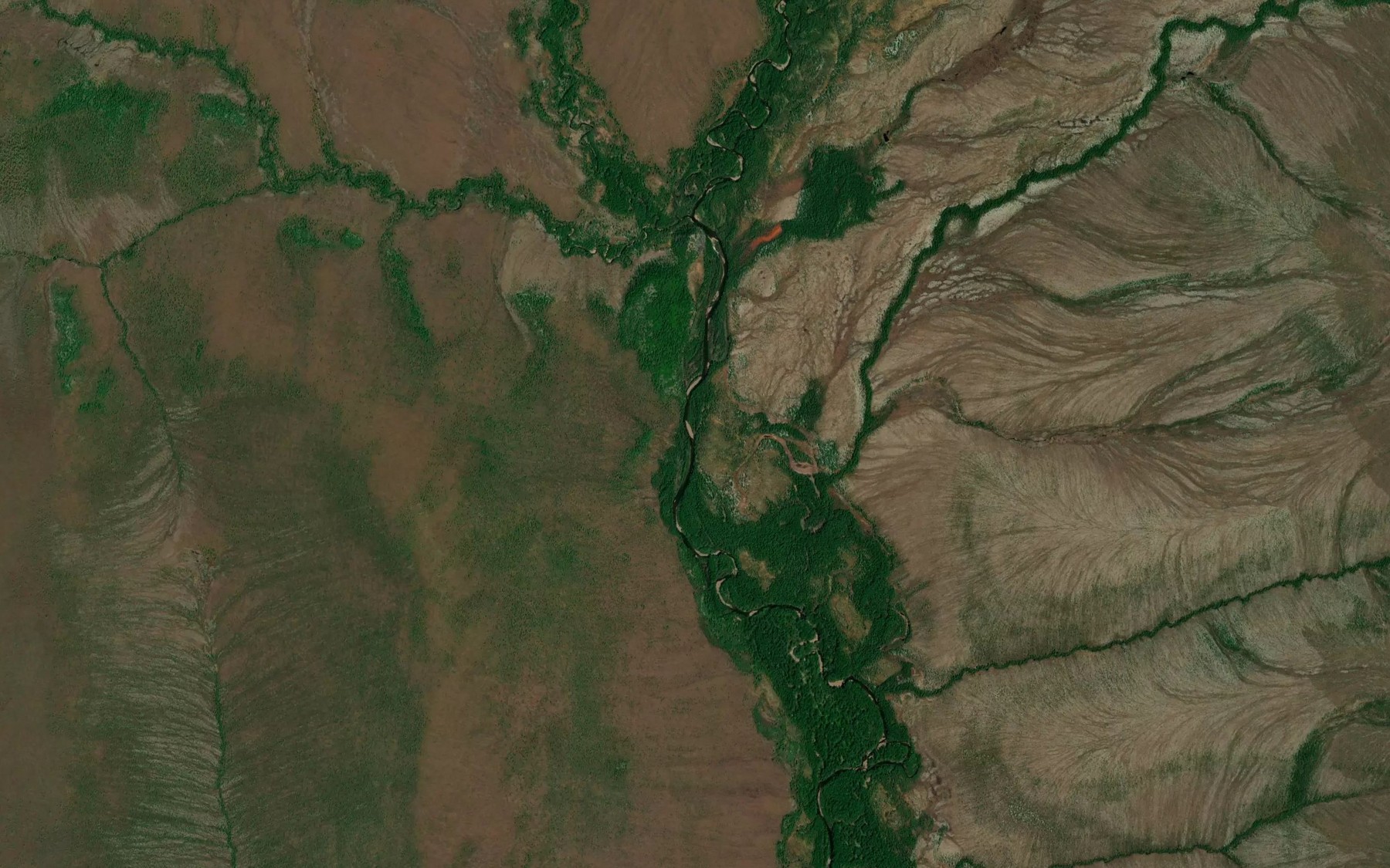 Satellite map of the Tikich
