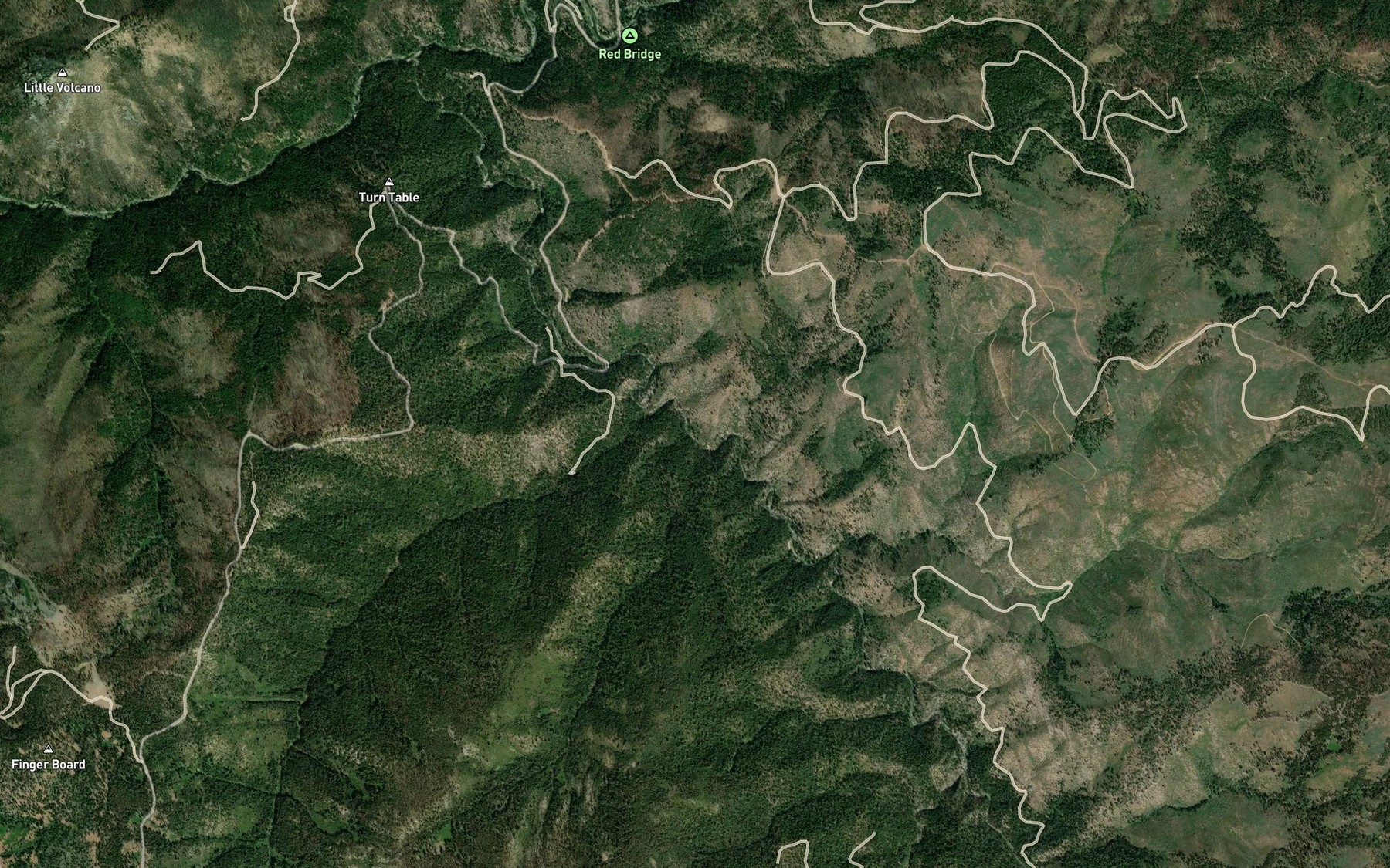 Satellite map of the Union Creek