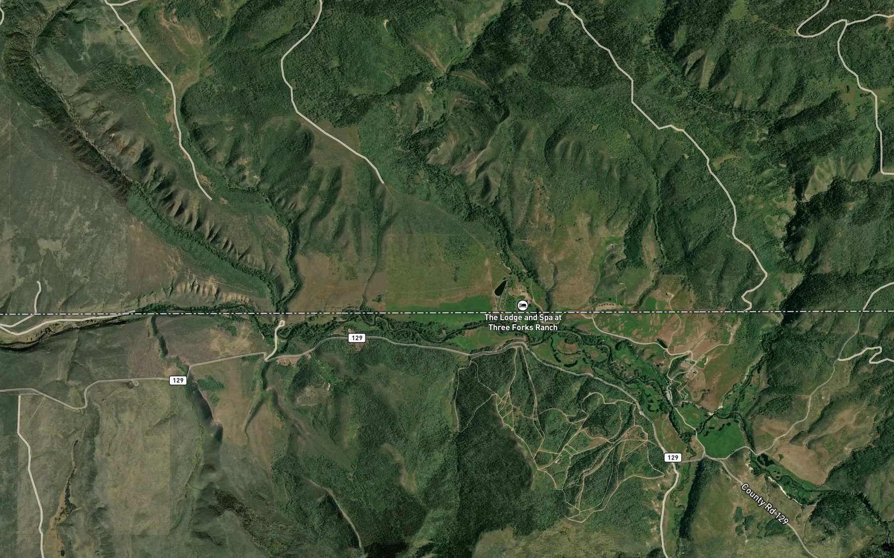 Satellite map of the Hackmaster Ditch