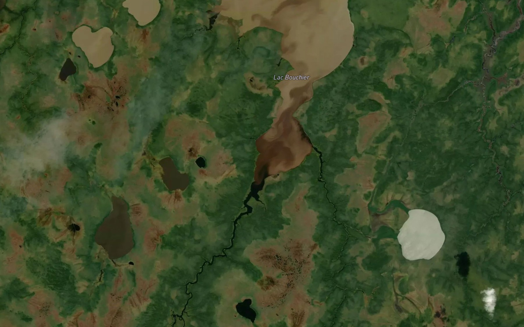 Satellite map of the Lac Bouchier