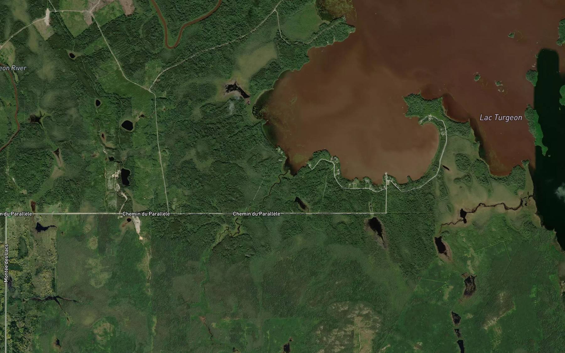 Satellite map of the Riviere Lavergne