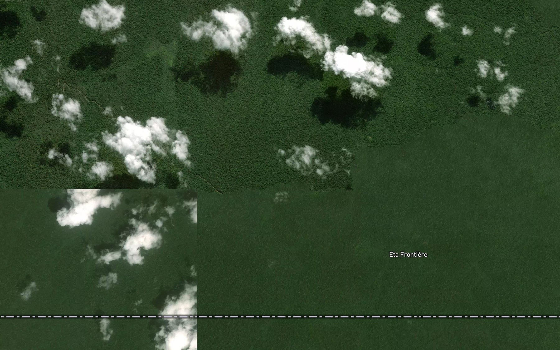 Satellite map of the Zialaba