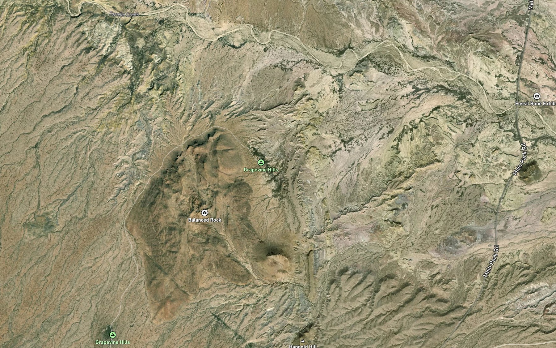 Satellite map of the Grapevine Spring
