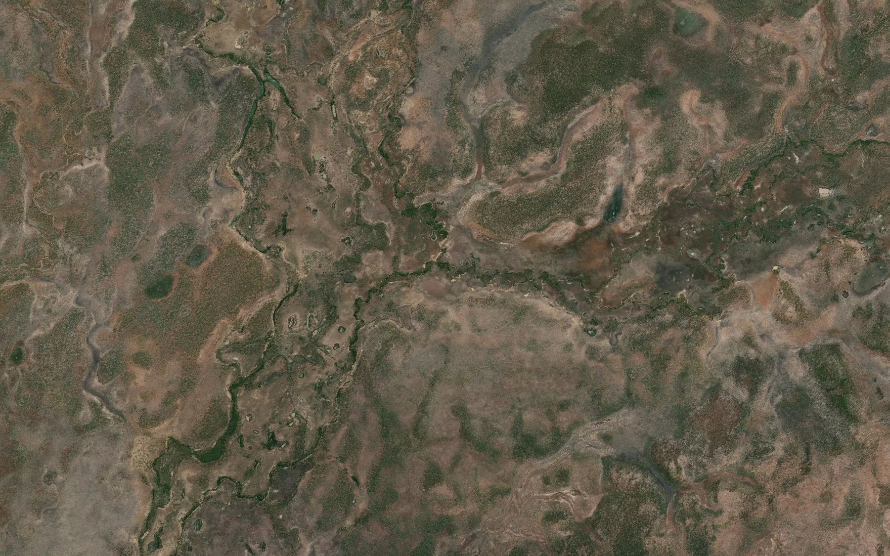 Satellite map of the Ethel Creek