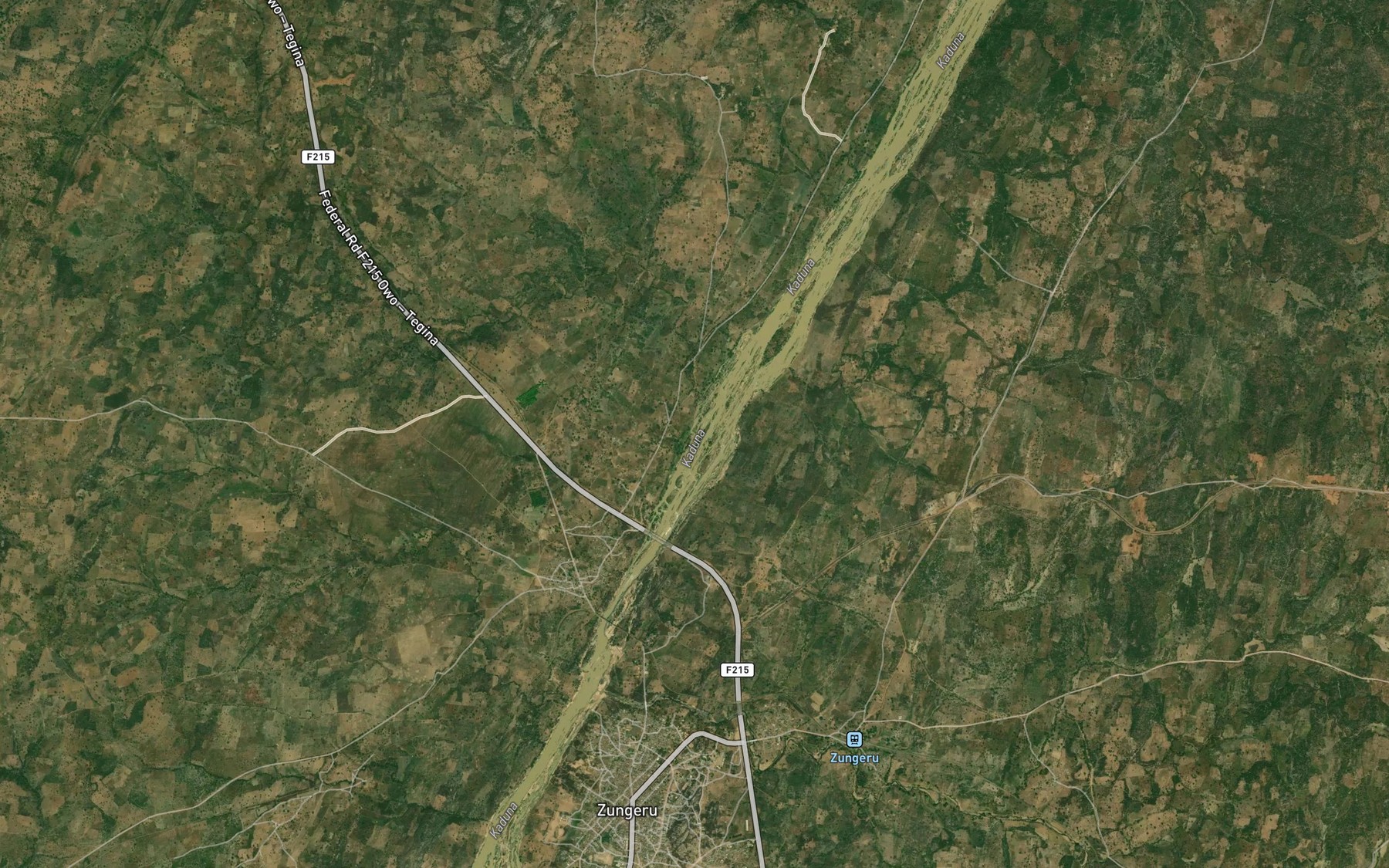 Satellite map of the River Jamiligo