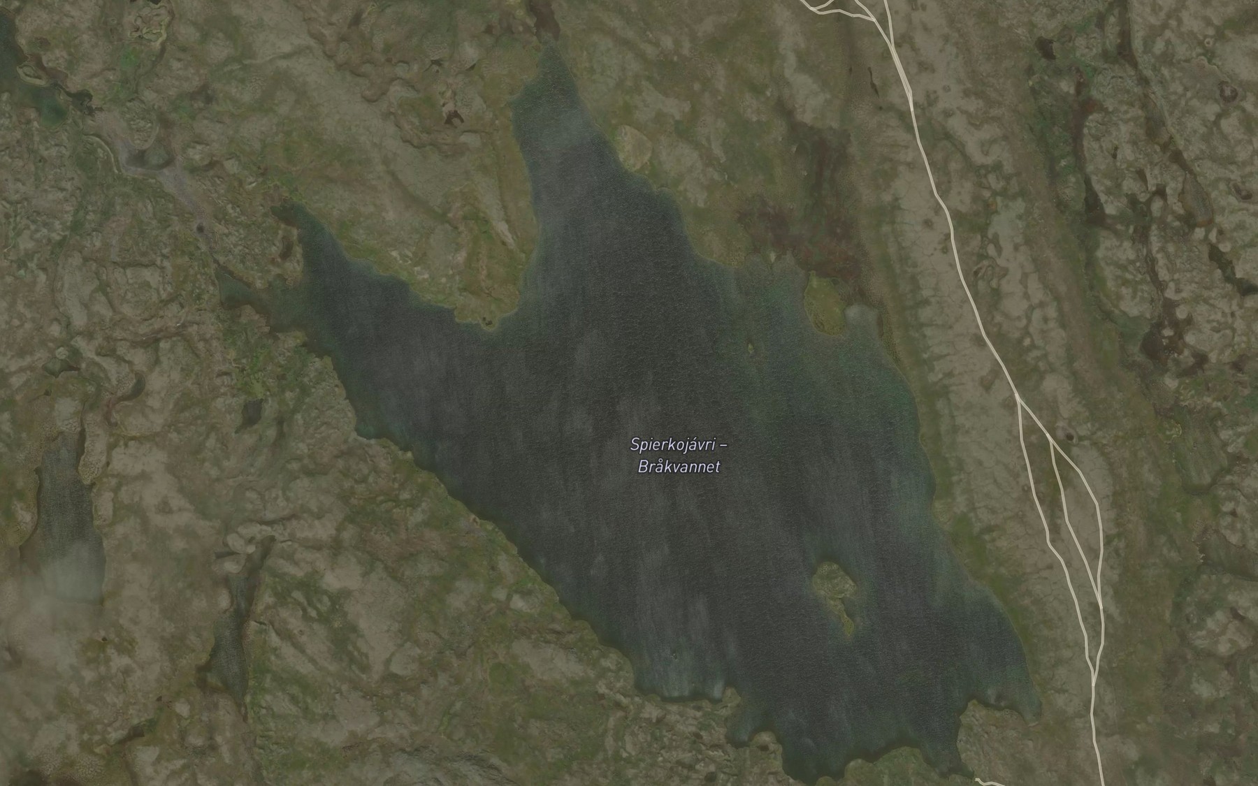 Satellite map of the Spierkujavri