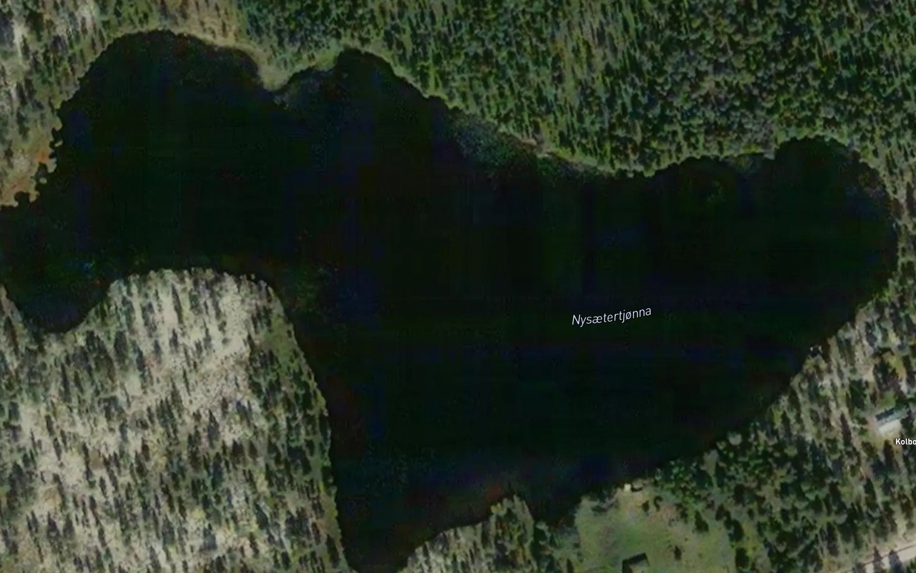 Satellite map of the Nysaetertjorna