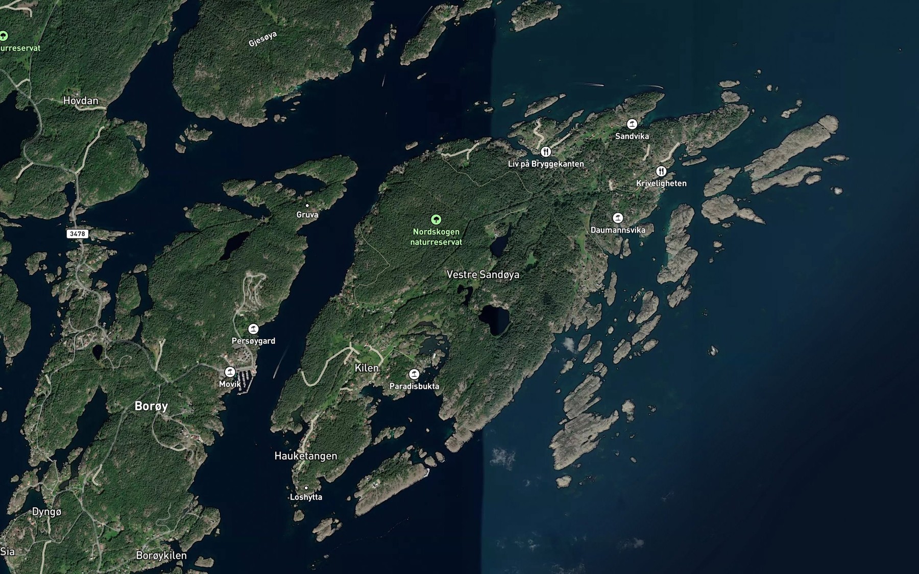 Satellite map of the Innertj.