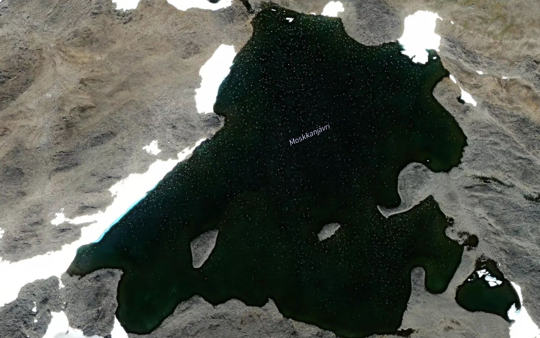 Satellite map of the Moskkanjavri