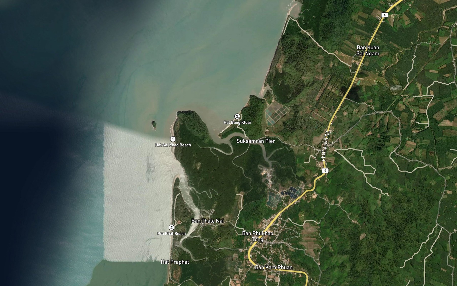 Satellite map of the Khlong Siat