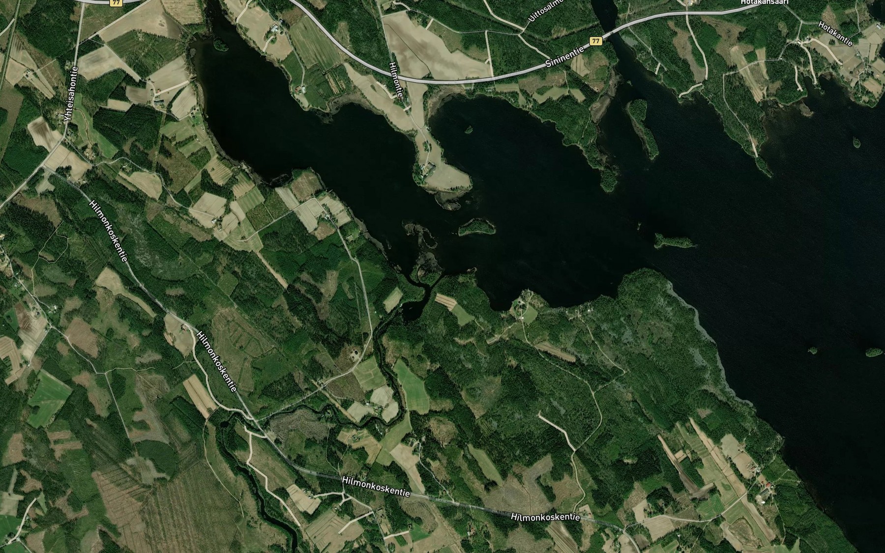 Satellite map of the Hilmonjoki
