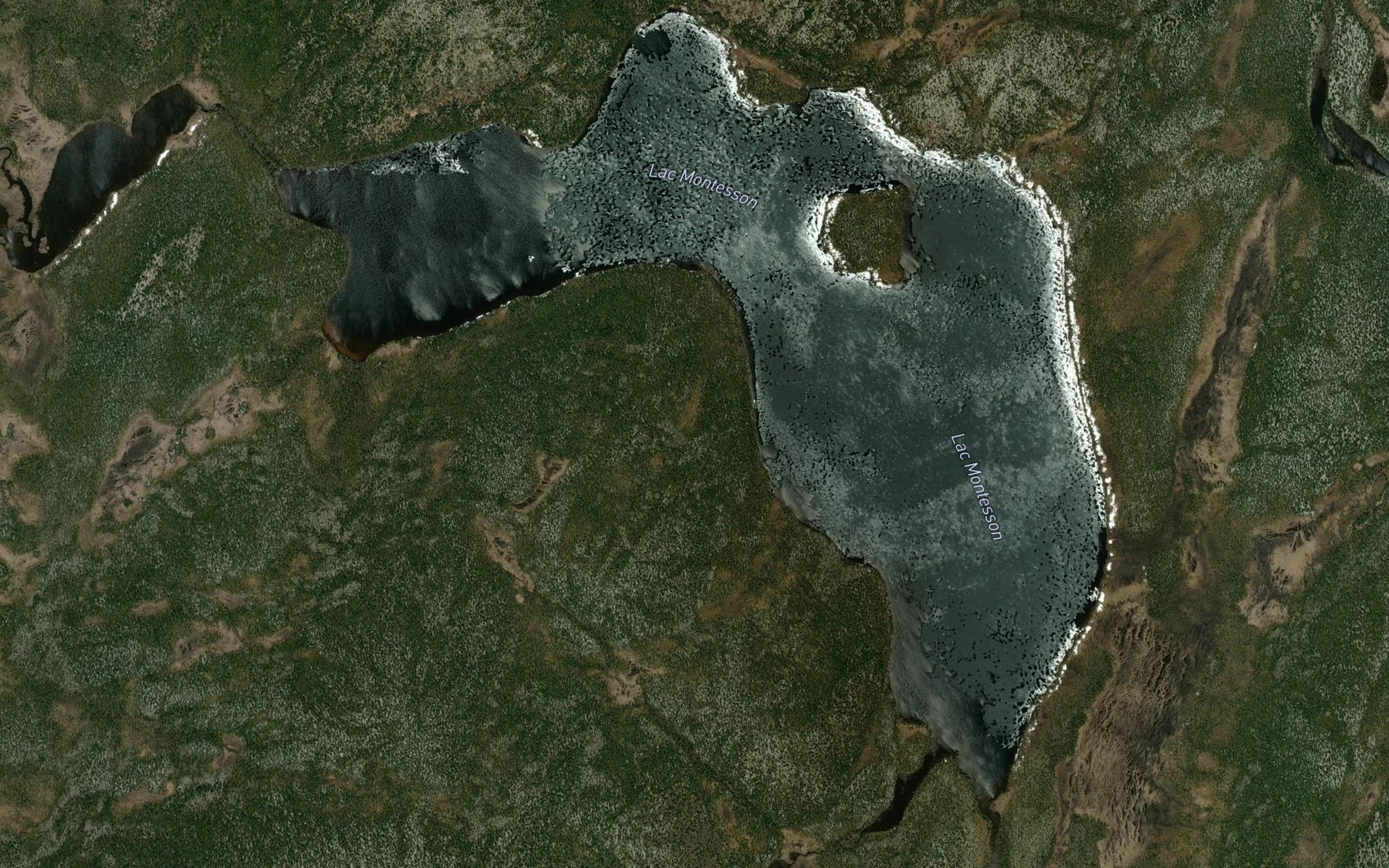 Satellite map of the Lac Montesson