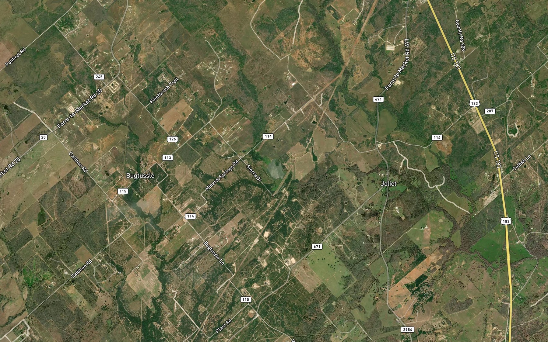 Satellite map of the Soil Conservation Service Site 37 Reservoir