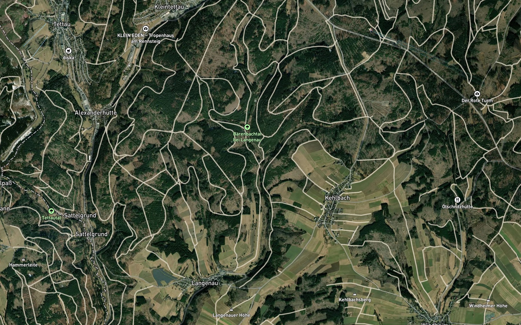 Satellite map of the Grosser Barenbach