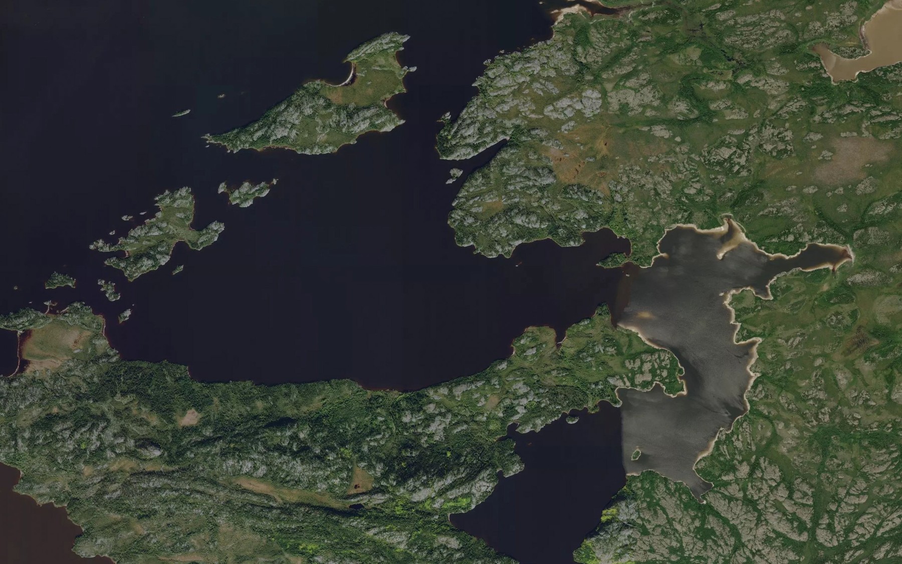 Satellite map of the Baie Kawawiyakamach