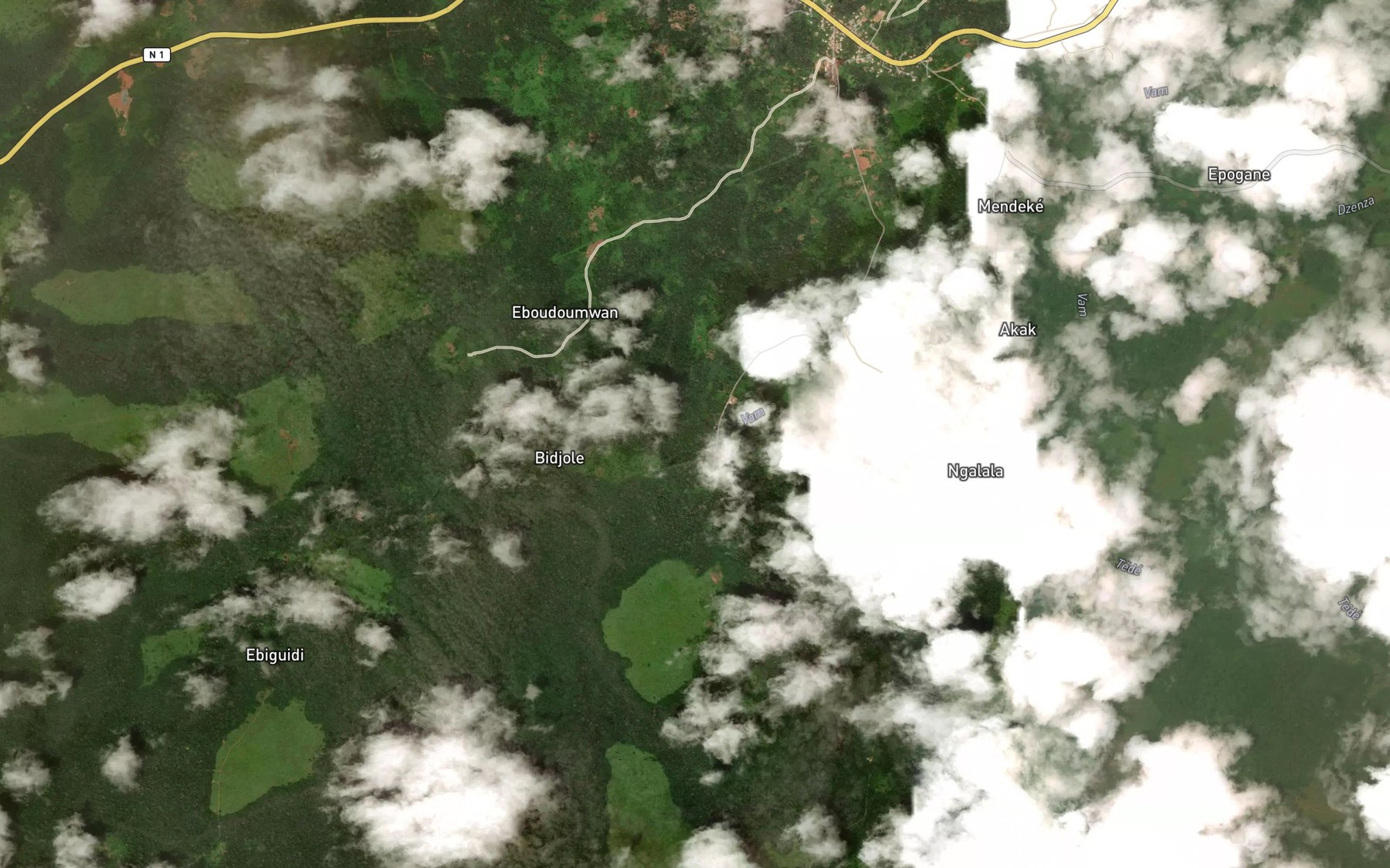 Satellite map of the Sokong