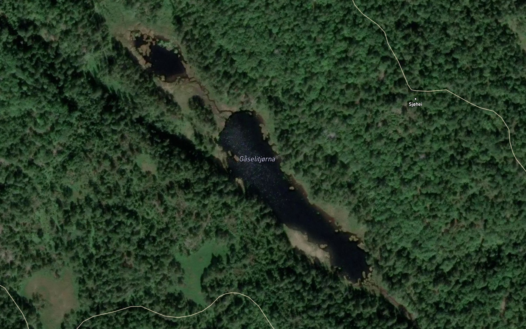 Satellite map of the Gaselitjorna