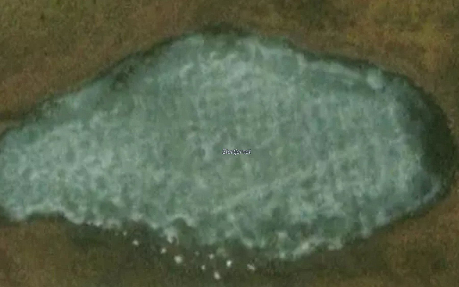 Satellite map of the Stortjernet