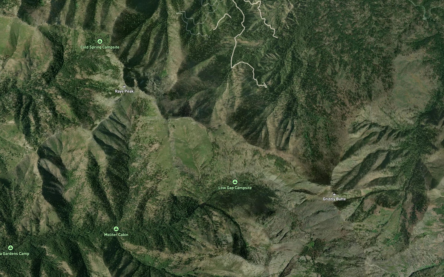 Satellite map of the China Spring