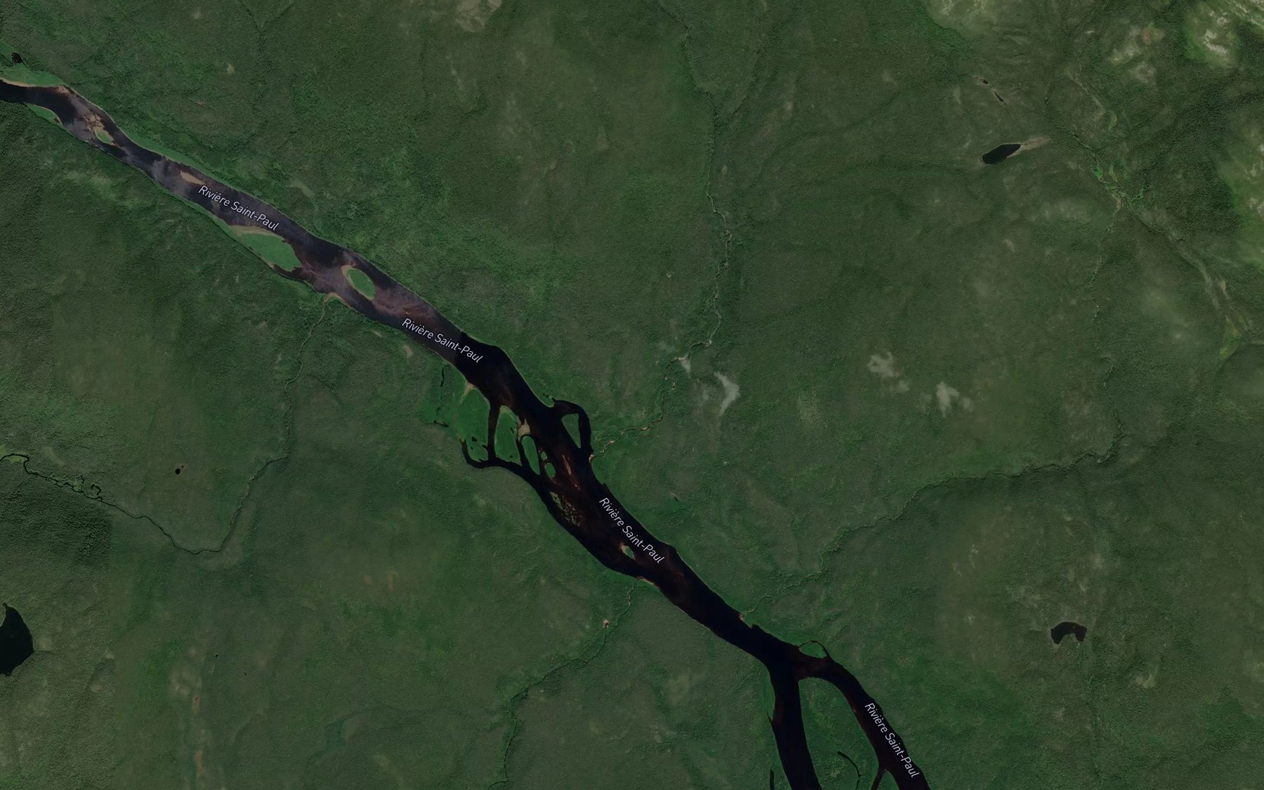 Satellite map of the Ruisseau Lucky