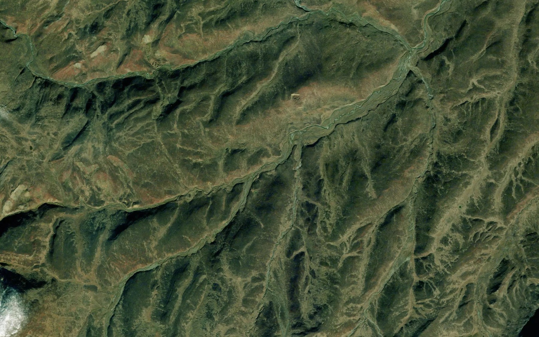 Satellite map of the McDougall Creek