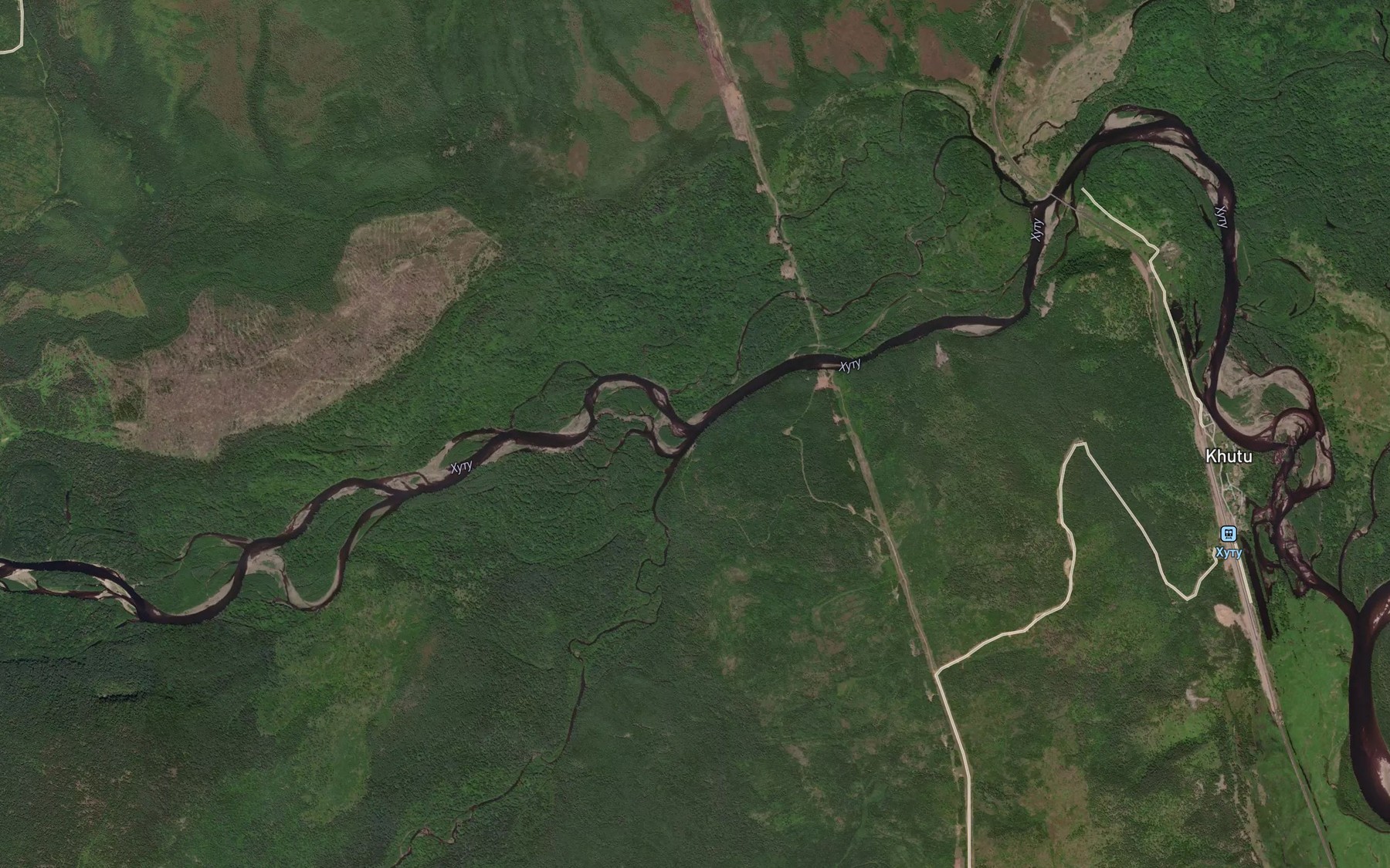 Satellite map of the Khicha