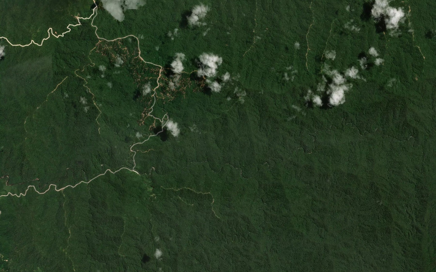 Satellite map of the Sungai Semeruang