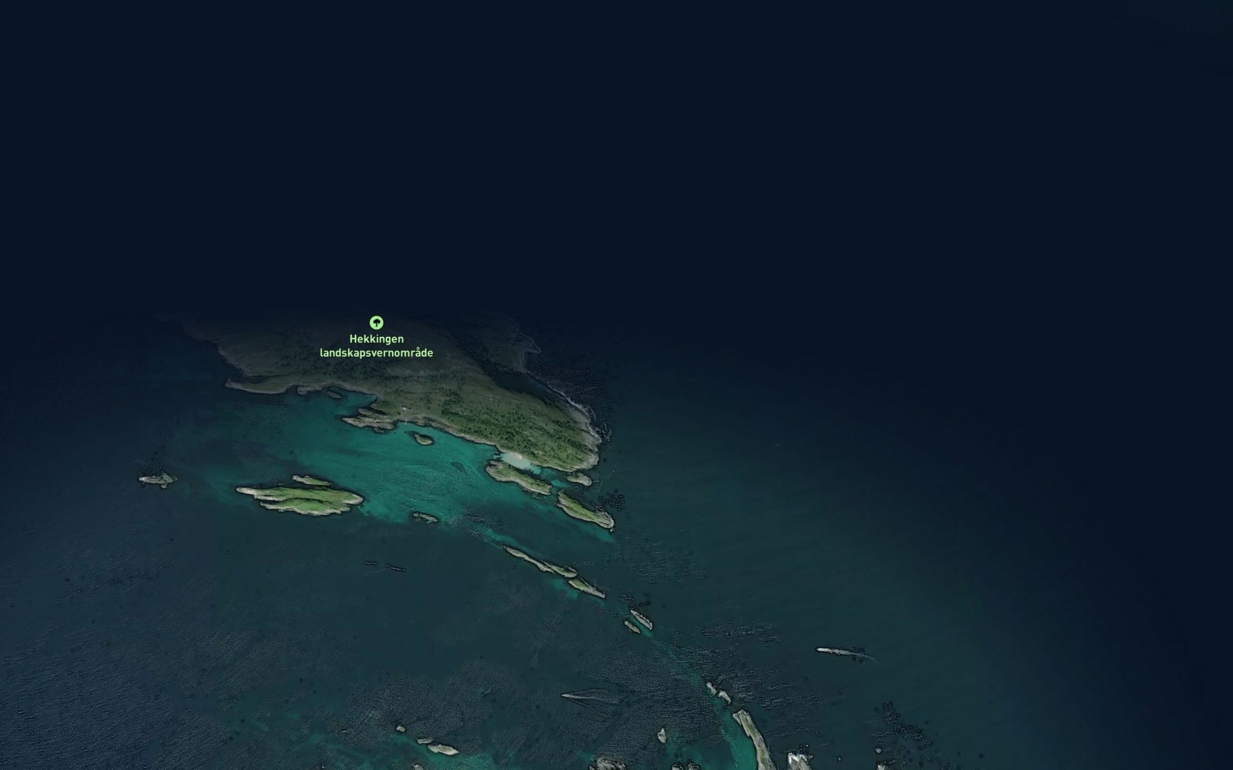 Satellite map of the Skjorvikgrunnen