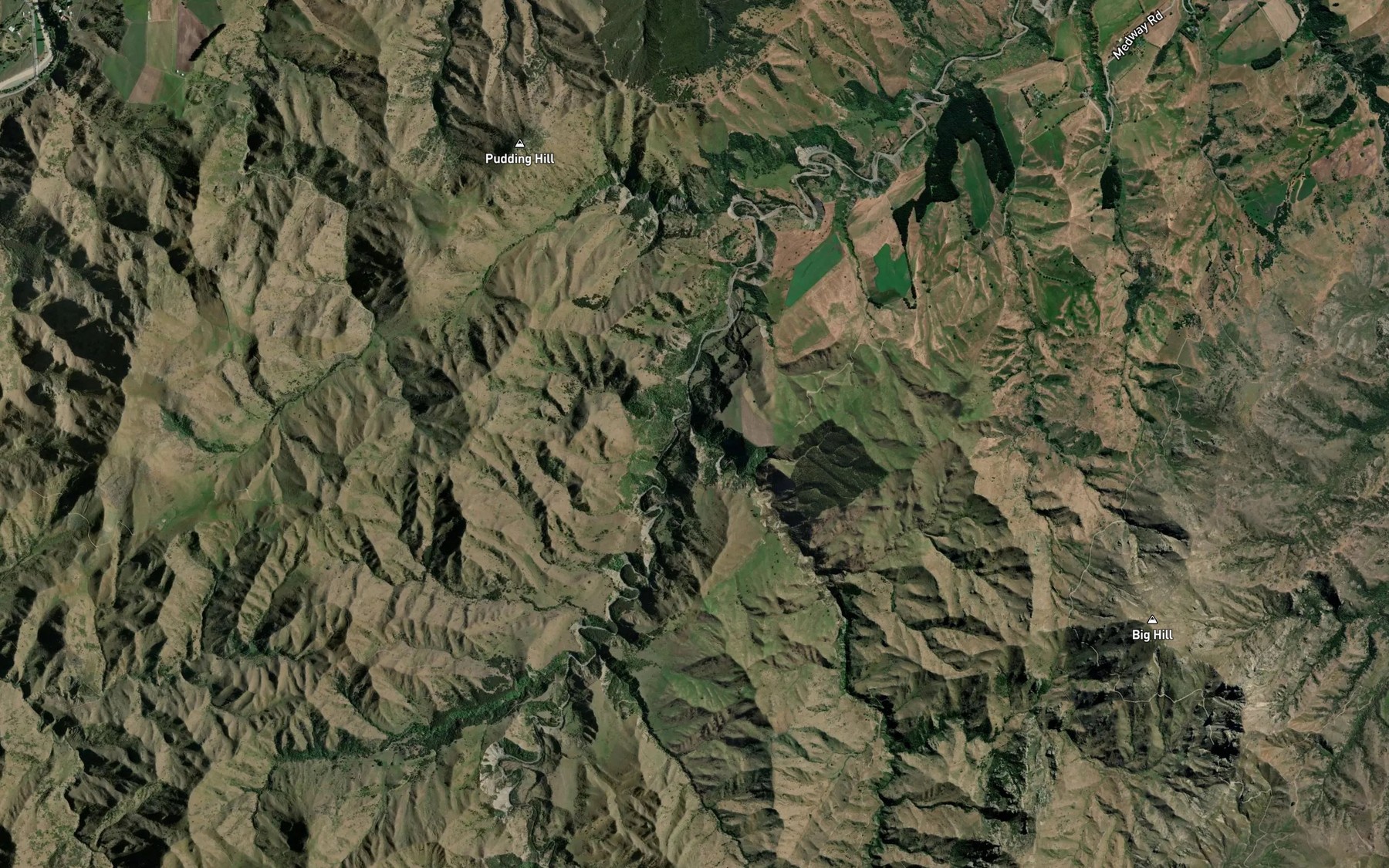 Satellite map of the Brown Stream