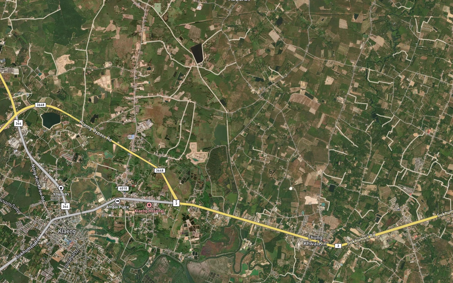 Satellite map of the Khlong Makok