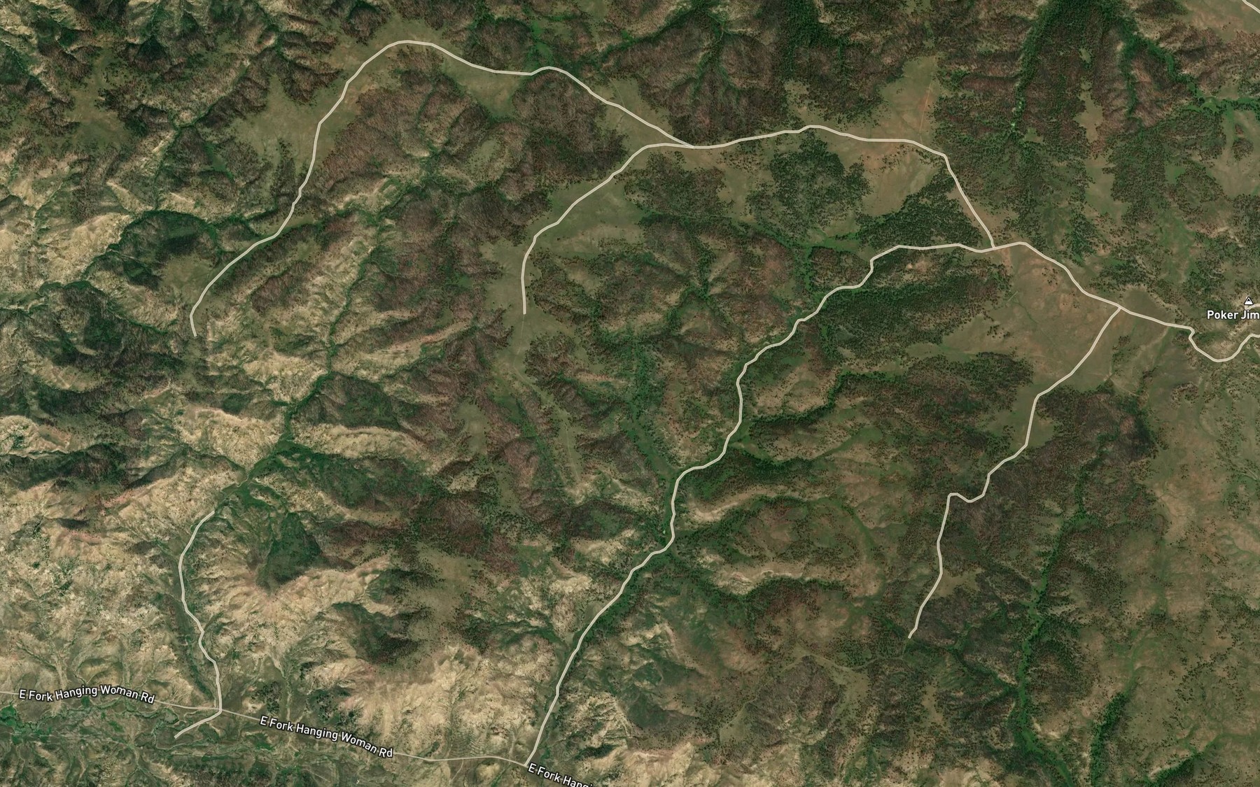 Satellite map of the Cottonwood Spring
