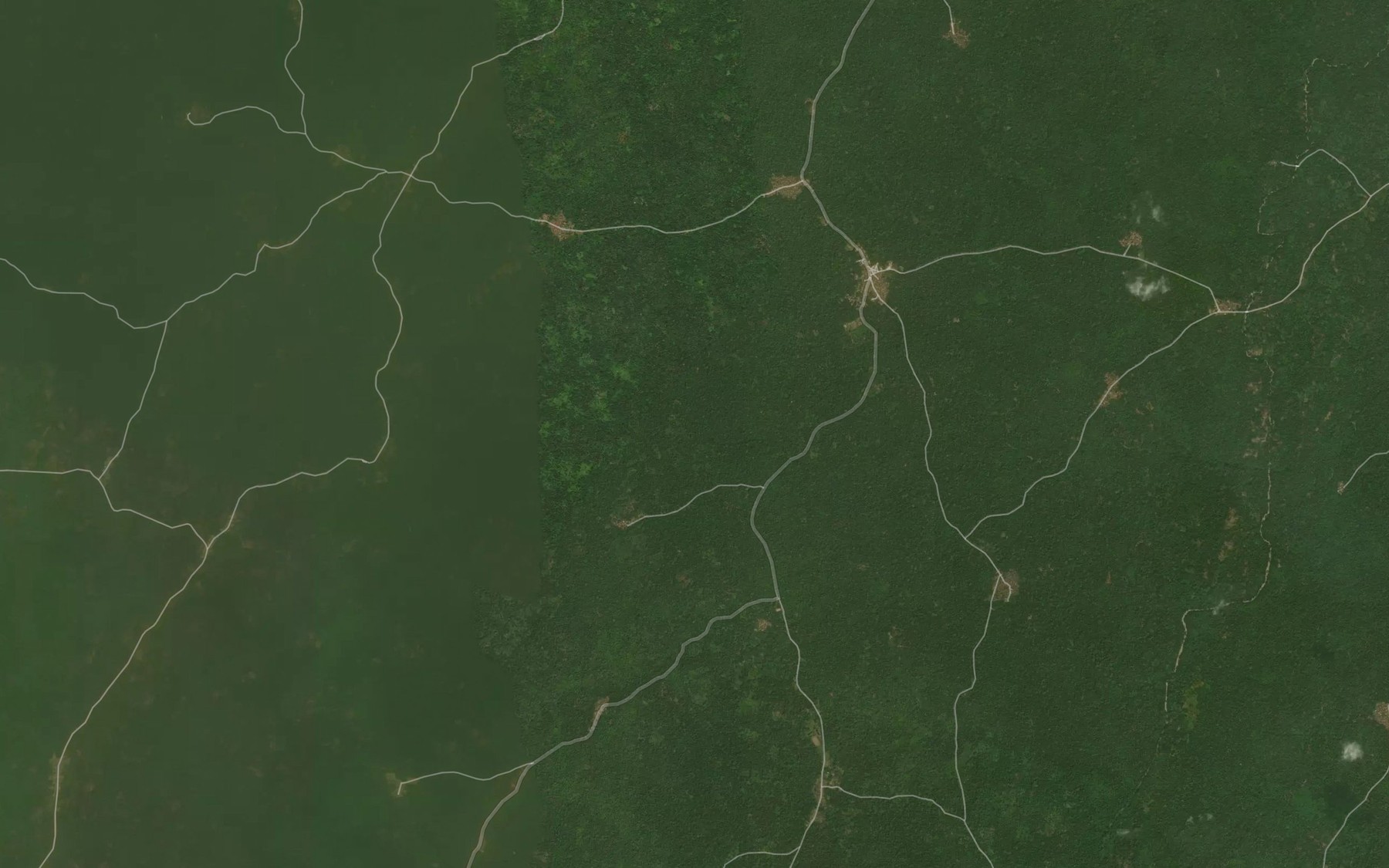 Satellite map of the River Iporin