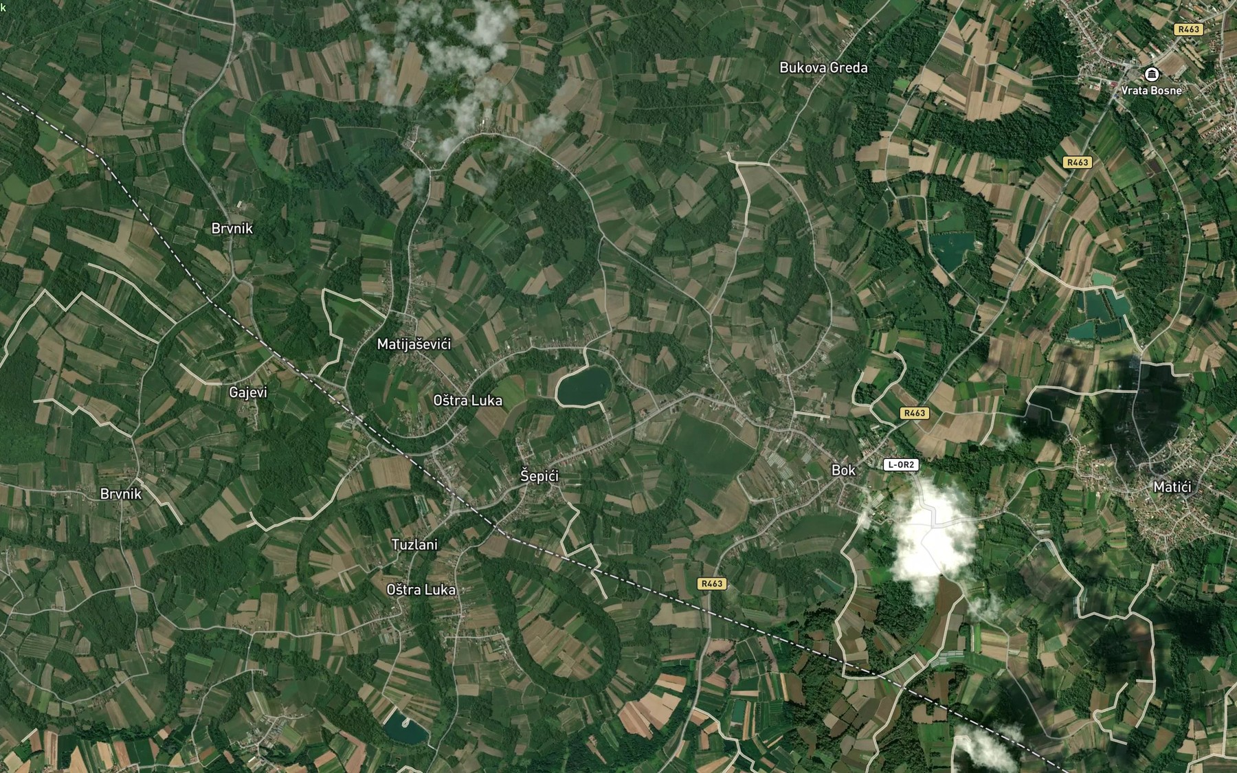 Satellite map of the Gojmer