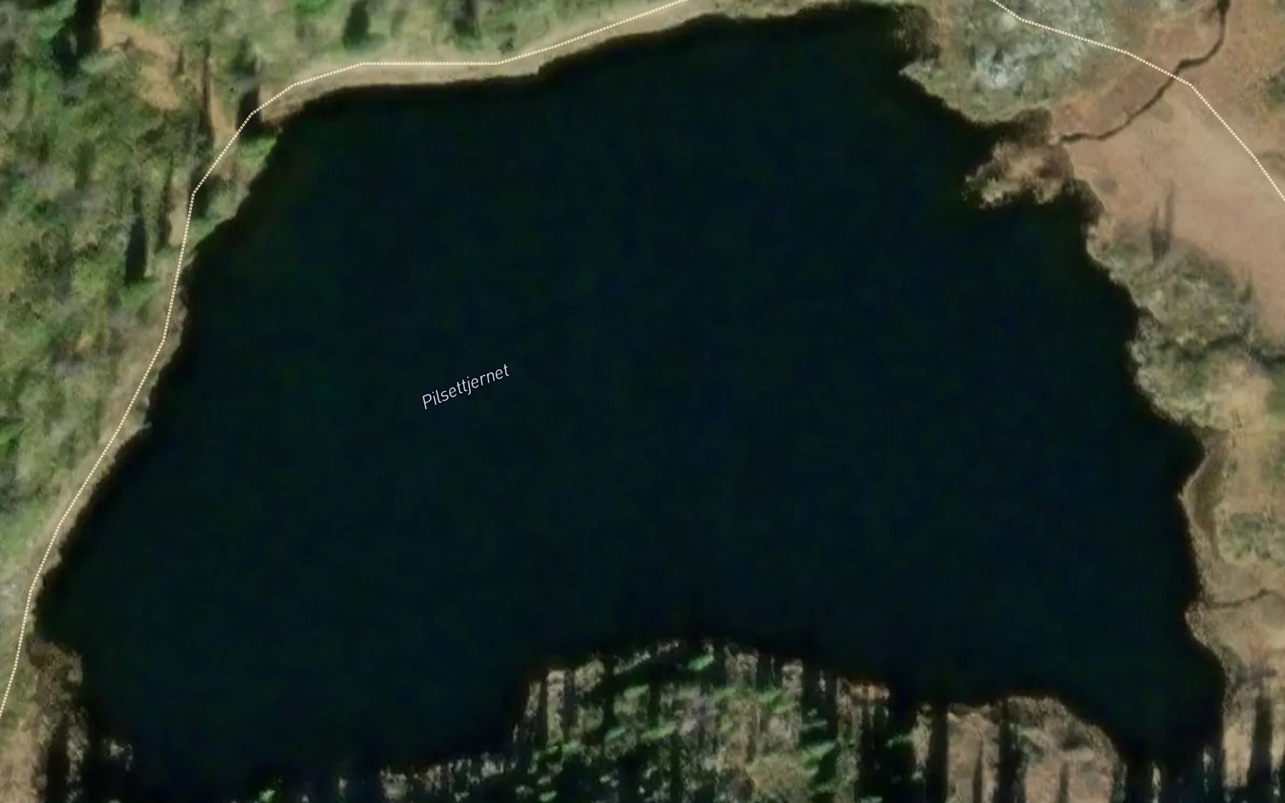 Satellite map of the Pilsettjernet